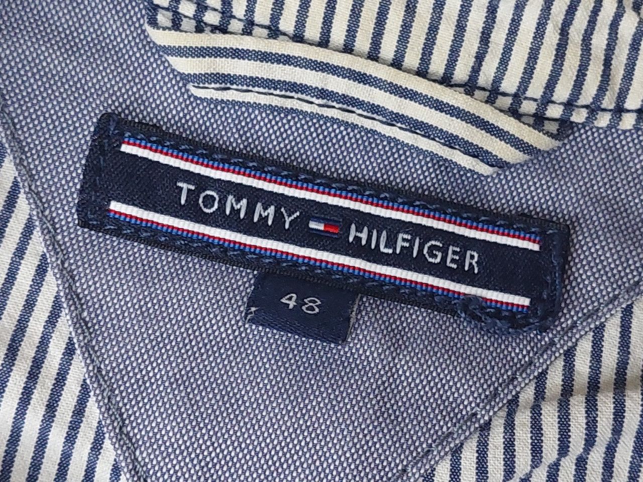 Tommy Hilfiger × Vintage VINTAGE TOMMY HILFIGER BLAZER COAT HICKORY JACKET Size US M / EU 48-50 / 2 - 3 Thumbnail
