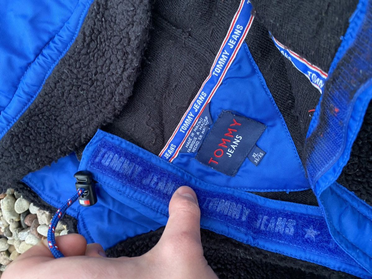Tommy Hilfiger × Tommy Jeans × Vintage Tommy Hilfiger Vintage Teddy Anorak Jacket Oversized Black Size US XL / EU 56 / 4 - 8 Thumbnail
