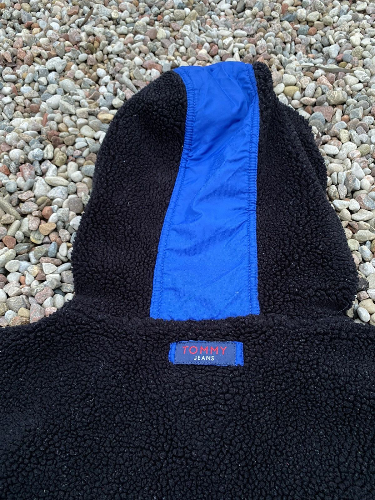 Tommy Hilfiger × Tommy Jeans × Vintage Tommy Hilfiger Vintage Teddy Anorak Jacket Oversized Black Size US XL / EU 56 / 4 - 5 Thumbnail