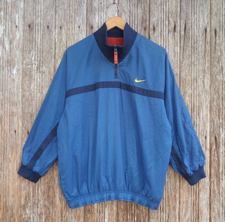 Nike Vintage Nike Swoosh Reversible Half zipper Windbreaker Size US M / EU 48-50 / 2 - 3 Thumbnail