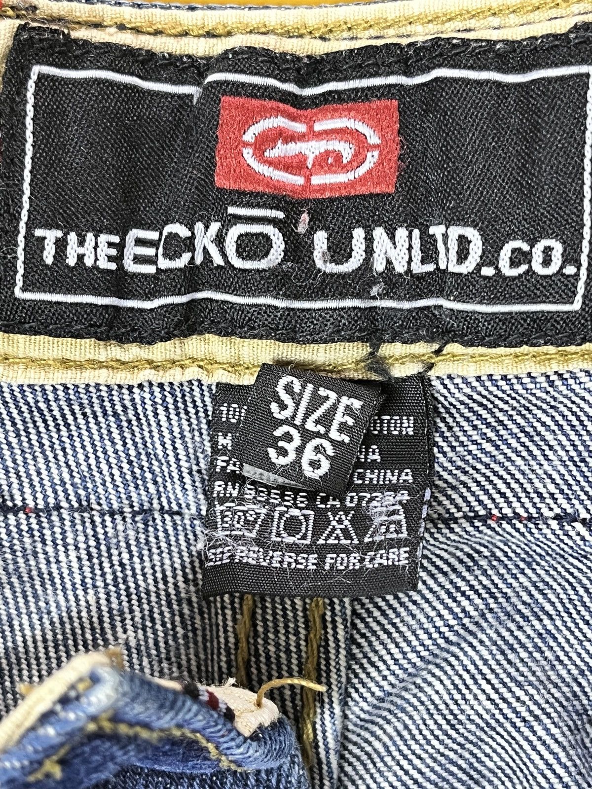Ecko Unltd. GRAILS ECKO UNLTD Oversized Denim Streetwear Distressed Size US 36 / EU 52 - 11 Thumbnail