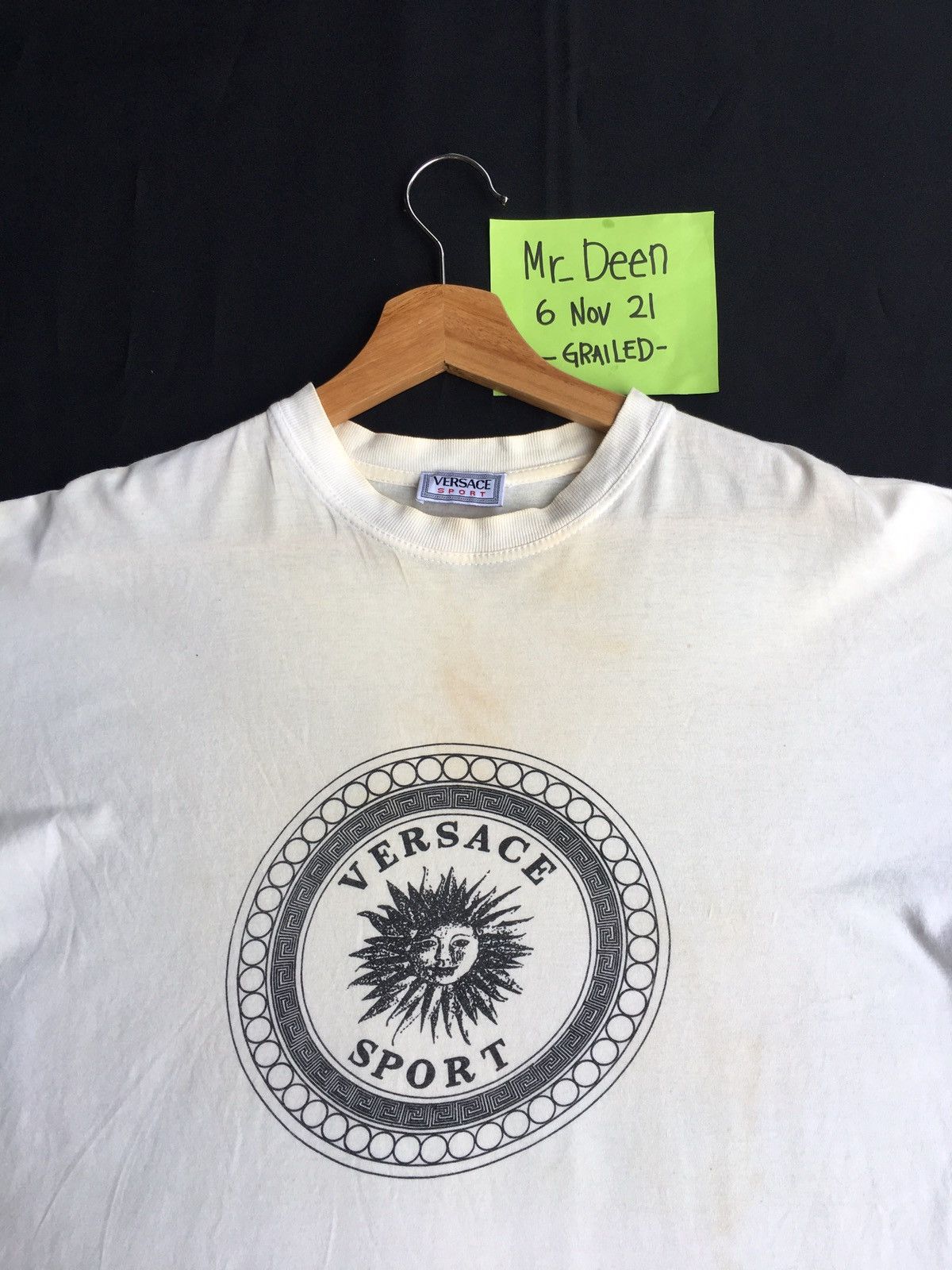 Rare Vintage Versace Medusa Big Logo Tshirt