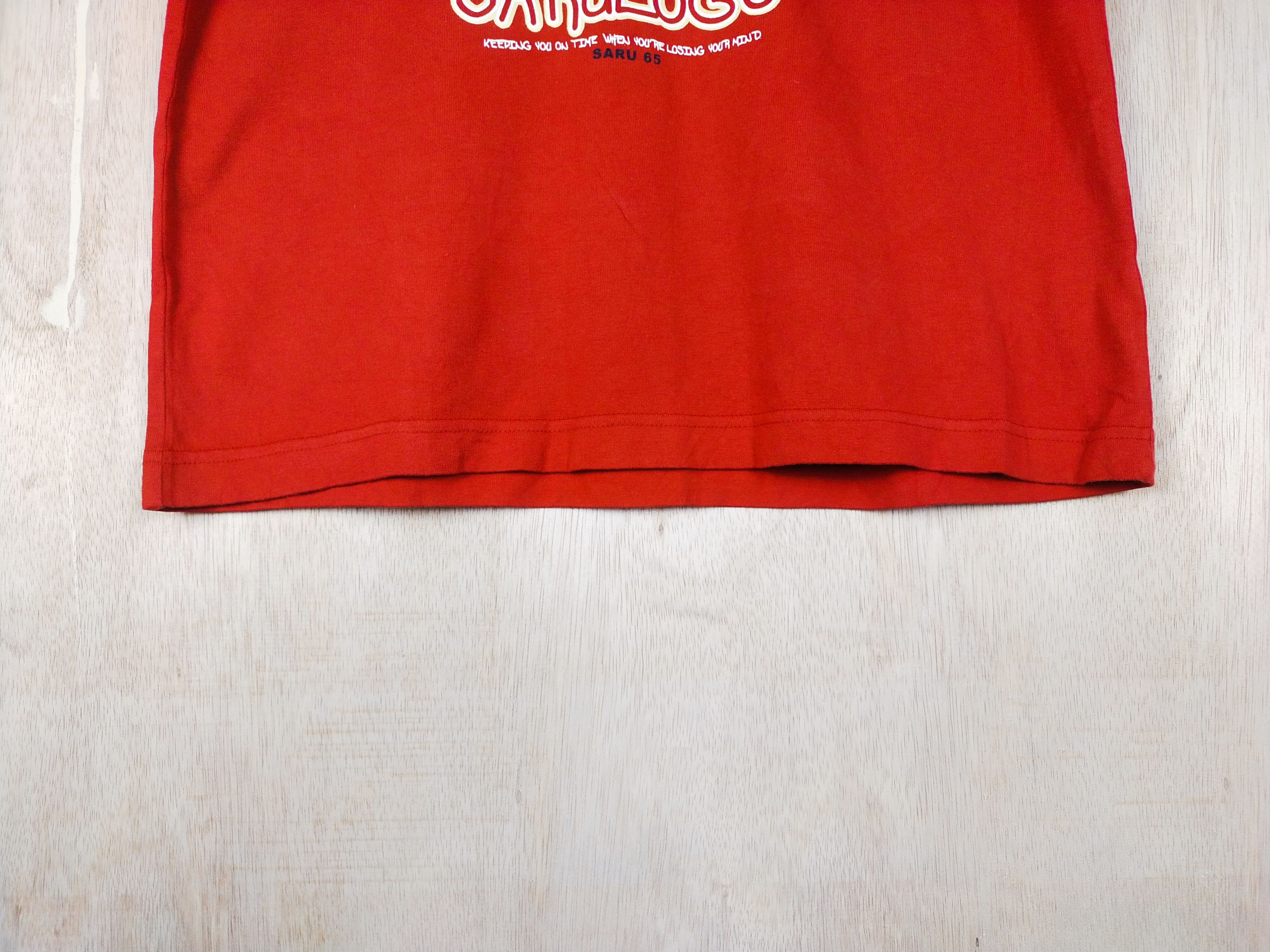 Japanese Brand DL Grass Hither monkey red Tshirt #2767 Size US M / EU 48-50 / 2 - 7 Thumbnail