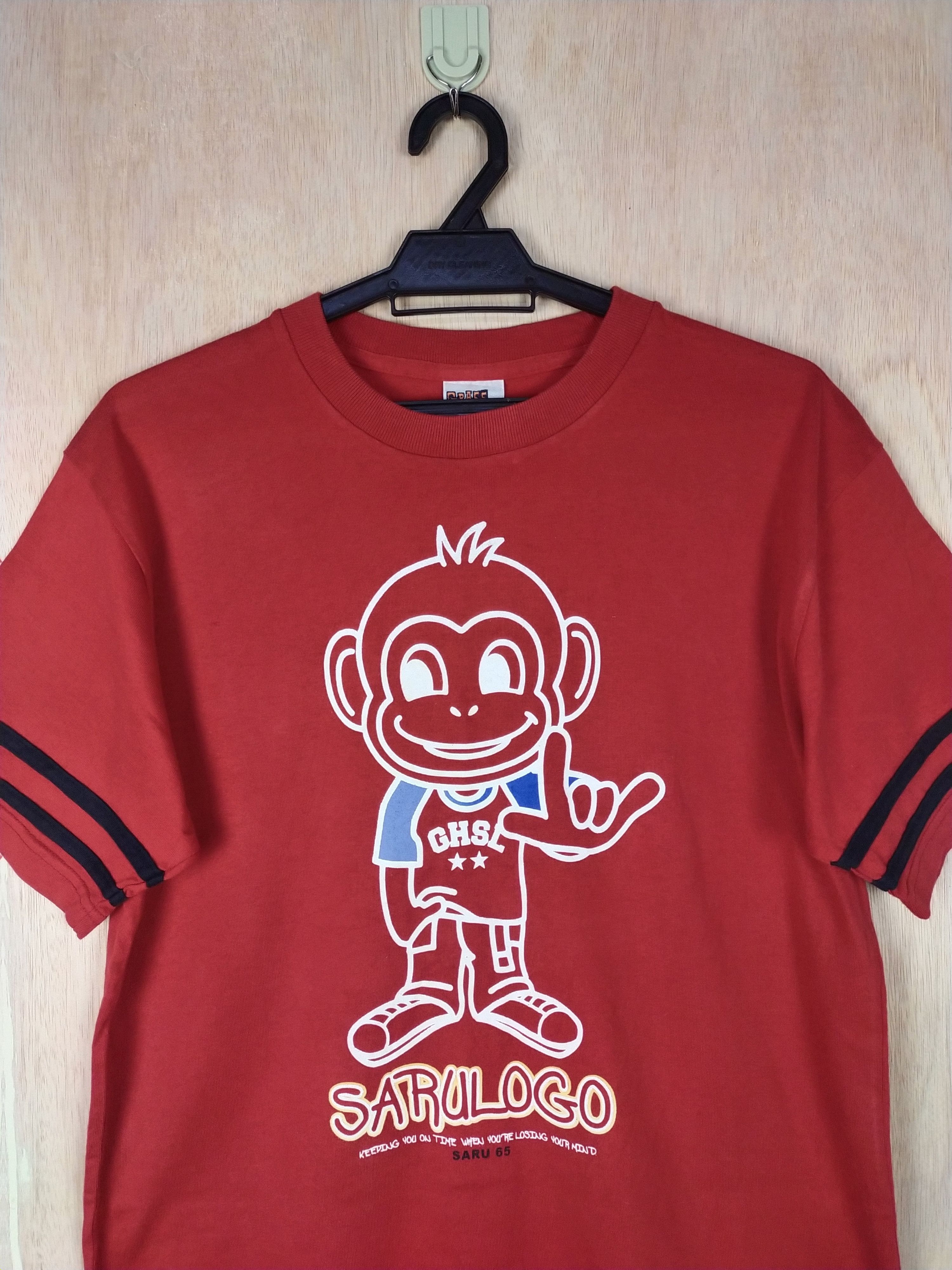 Japanese Brand DL Grass Hither monkey red Tshirt #2767 Size US M / EU 48-50 / 2 - 2 Thumbnail