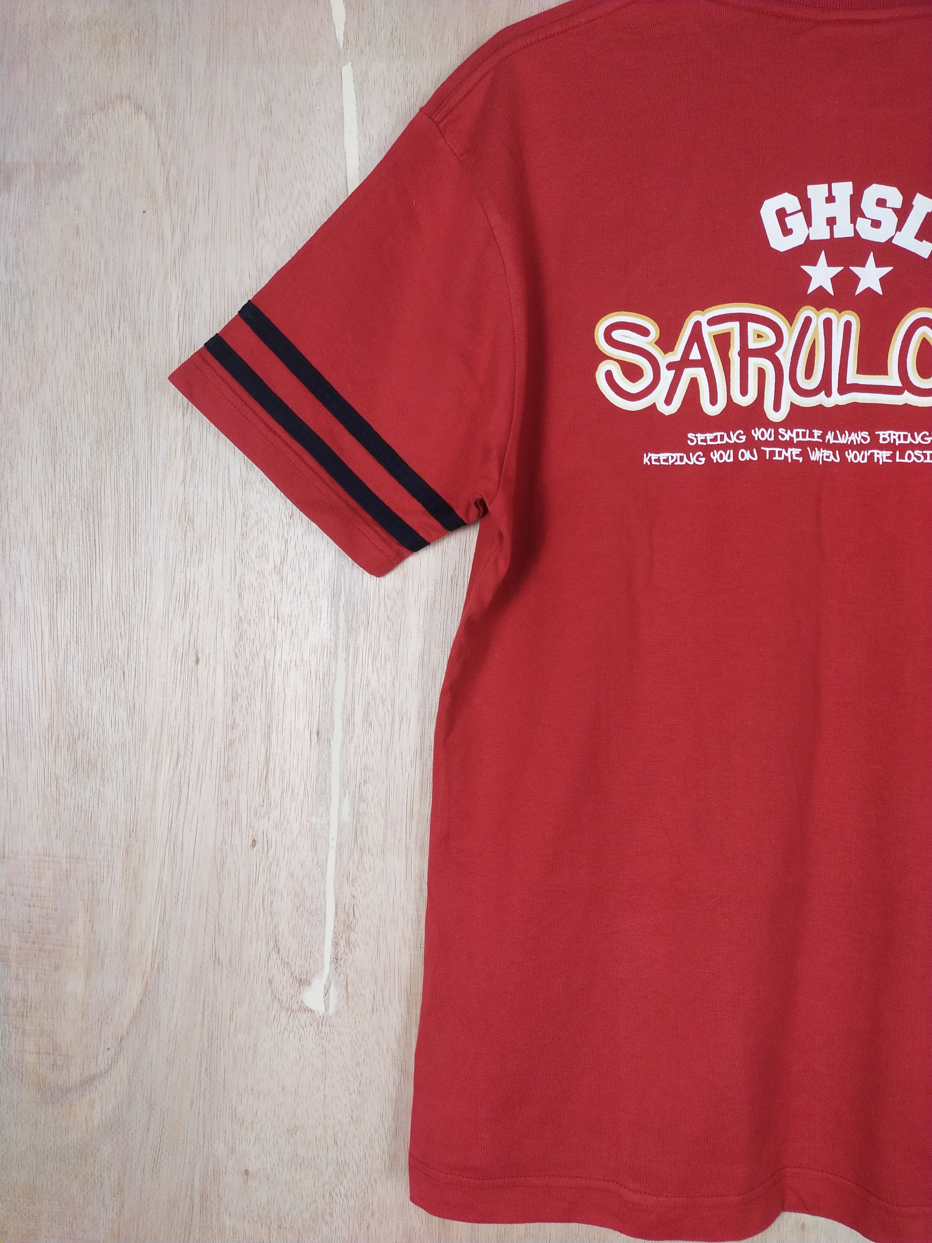 Japanese Brand DL Grass Hither monkey red Tshirt #2767 Size US M / EU 48-50 / 2 - 10 Thumbnail