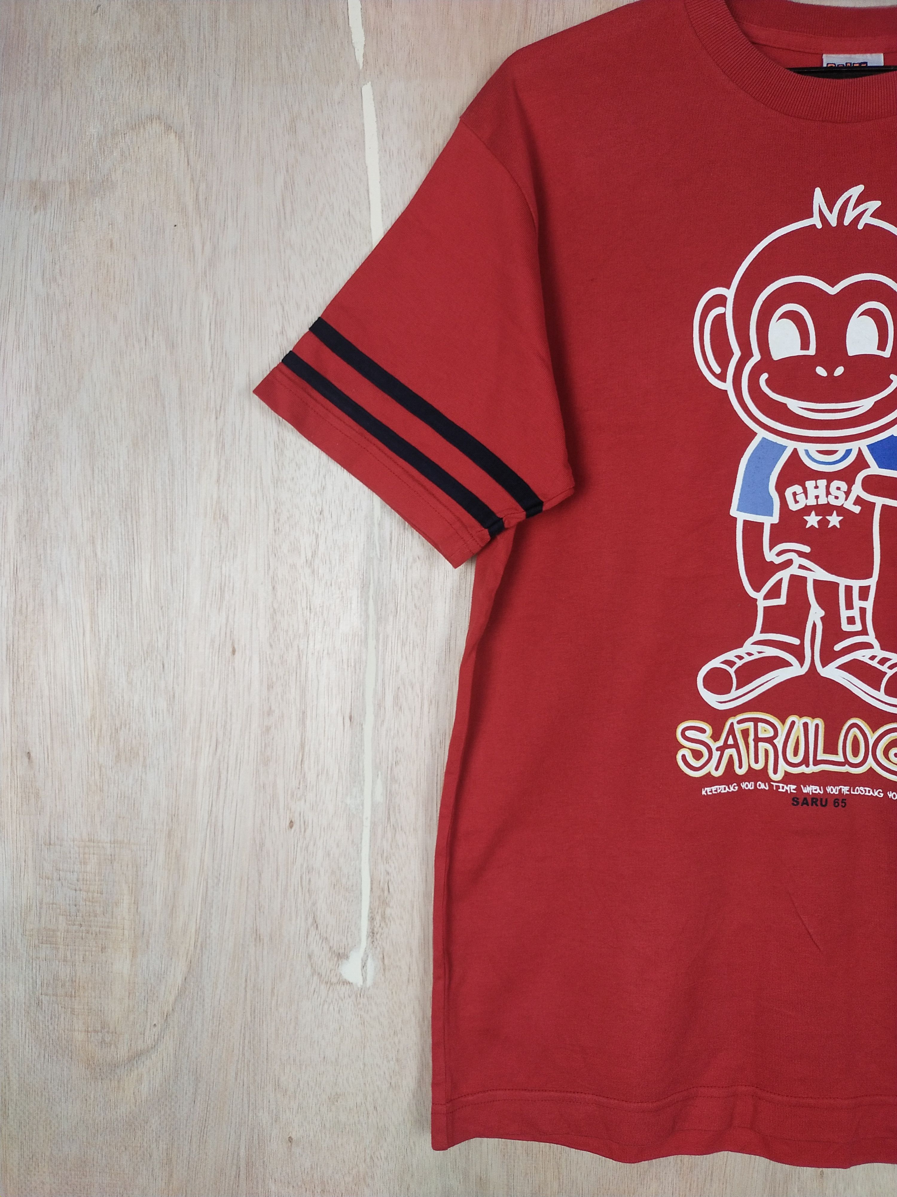 Japanese Brand DL Grass Hither monkey red Tshirt #2767 Size US M / EU 48-50 / 2 - 3 Thumbnail