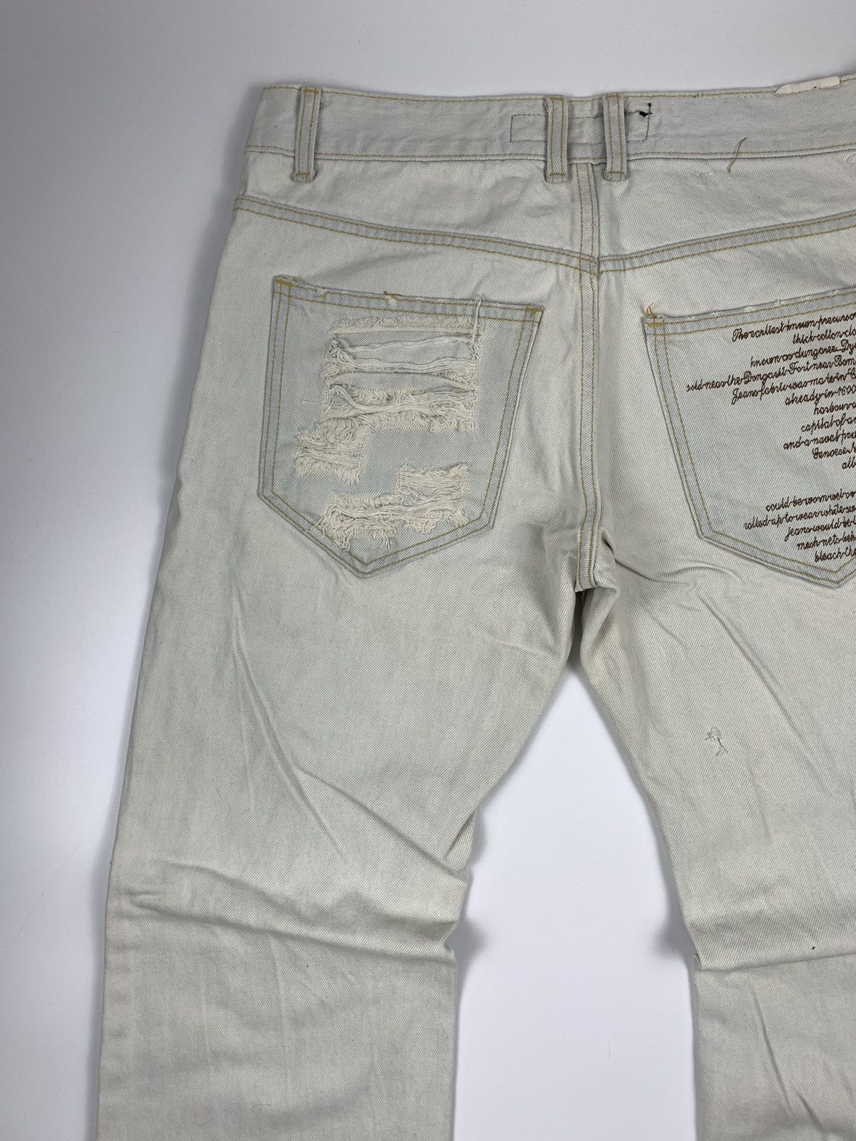 Japanese Brand Kesson Statement Distressed Jeans Size US 32 / EU 48 - 12 Thumbnail