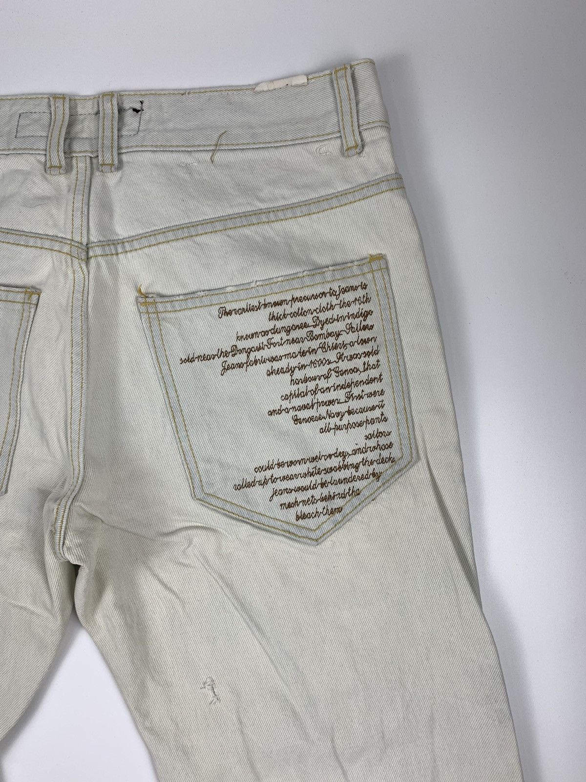 Japanese Brand Kesson Statement Distressed Jeans Size US 32 / EU 48 - 13 Thumbnail