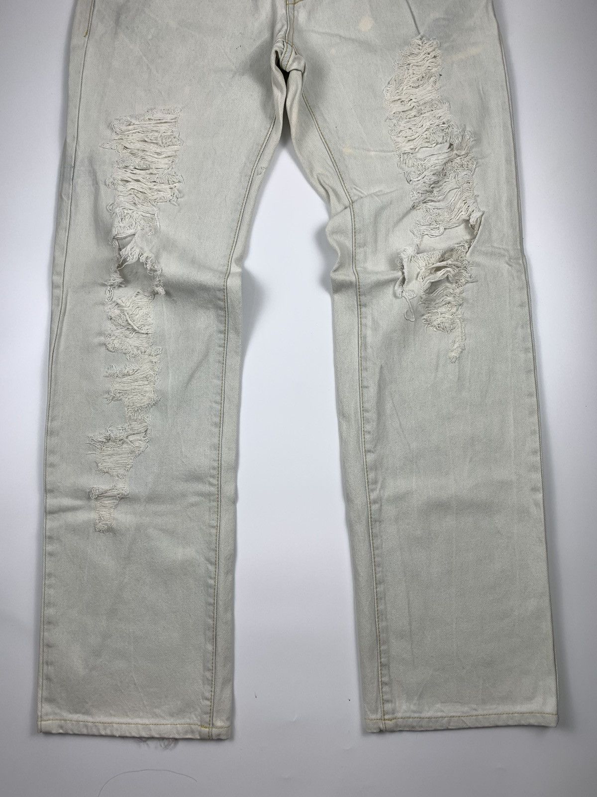 Japanese Brand Kesson Statement Distressed Jeans Size US 32 / EU 48 - 7 Thumbnail