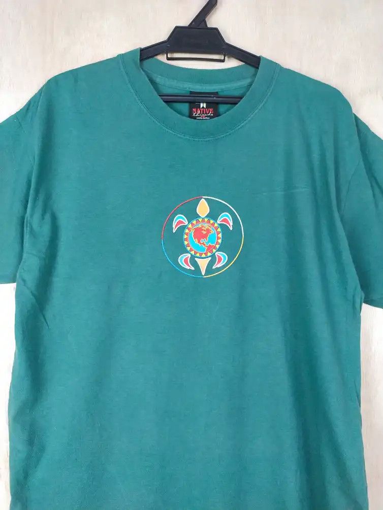 Native DL Native Thread made in usa green Tshirt #2760 Size US L / EU 52-54 / 3 - 12 Thumbnail