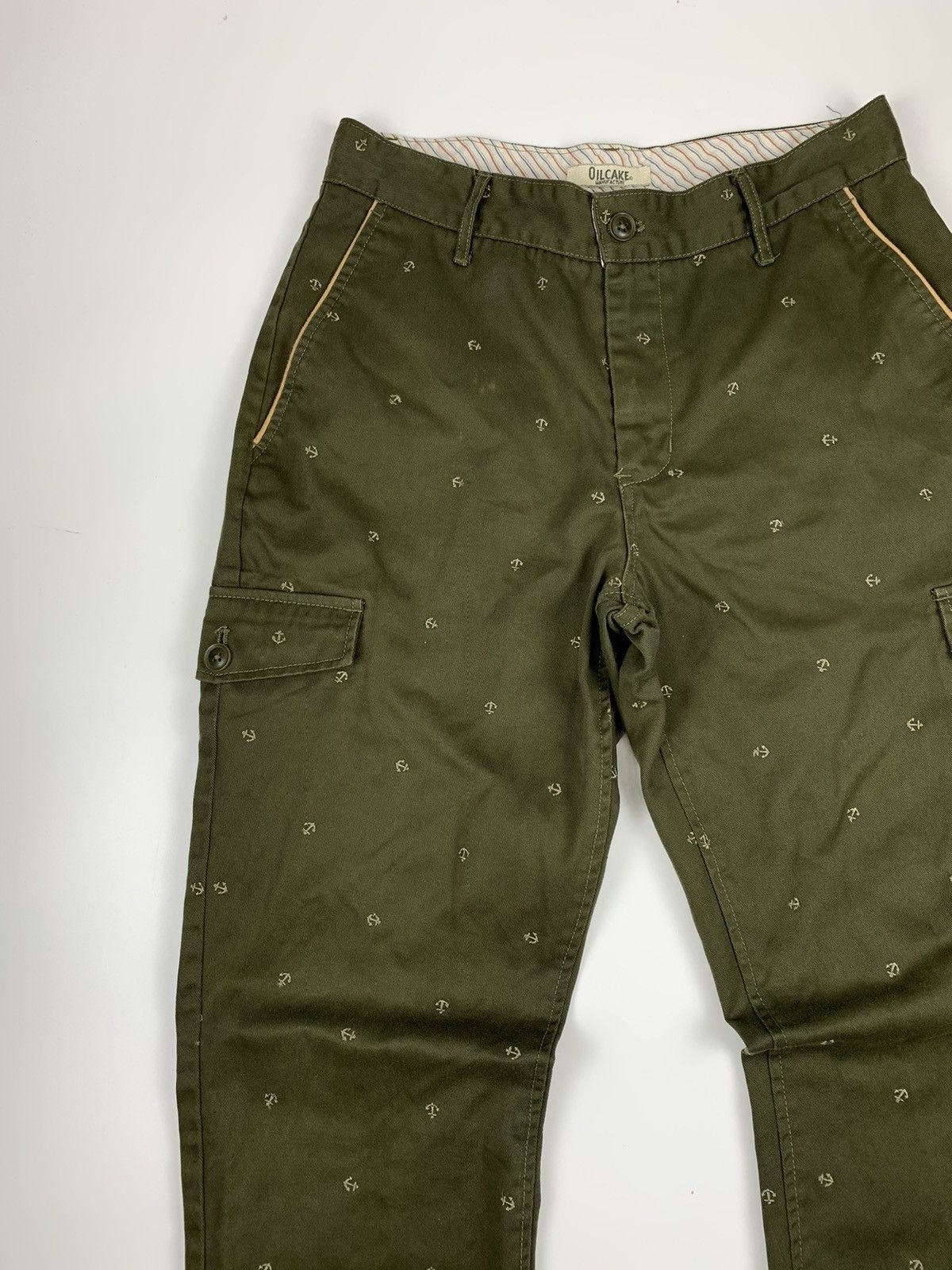 Japanese Brand × Snake Oil Provisions Oilcake Anchor Embroidered buckle Cargo Pant Size US 29 - 3 Thumbnail