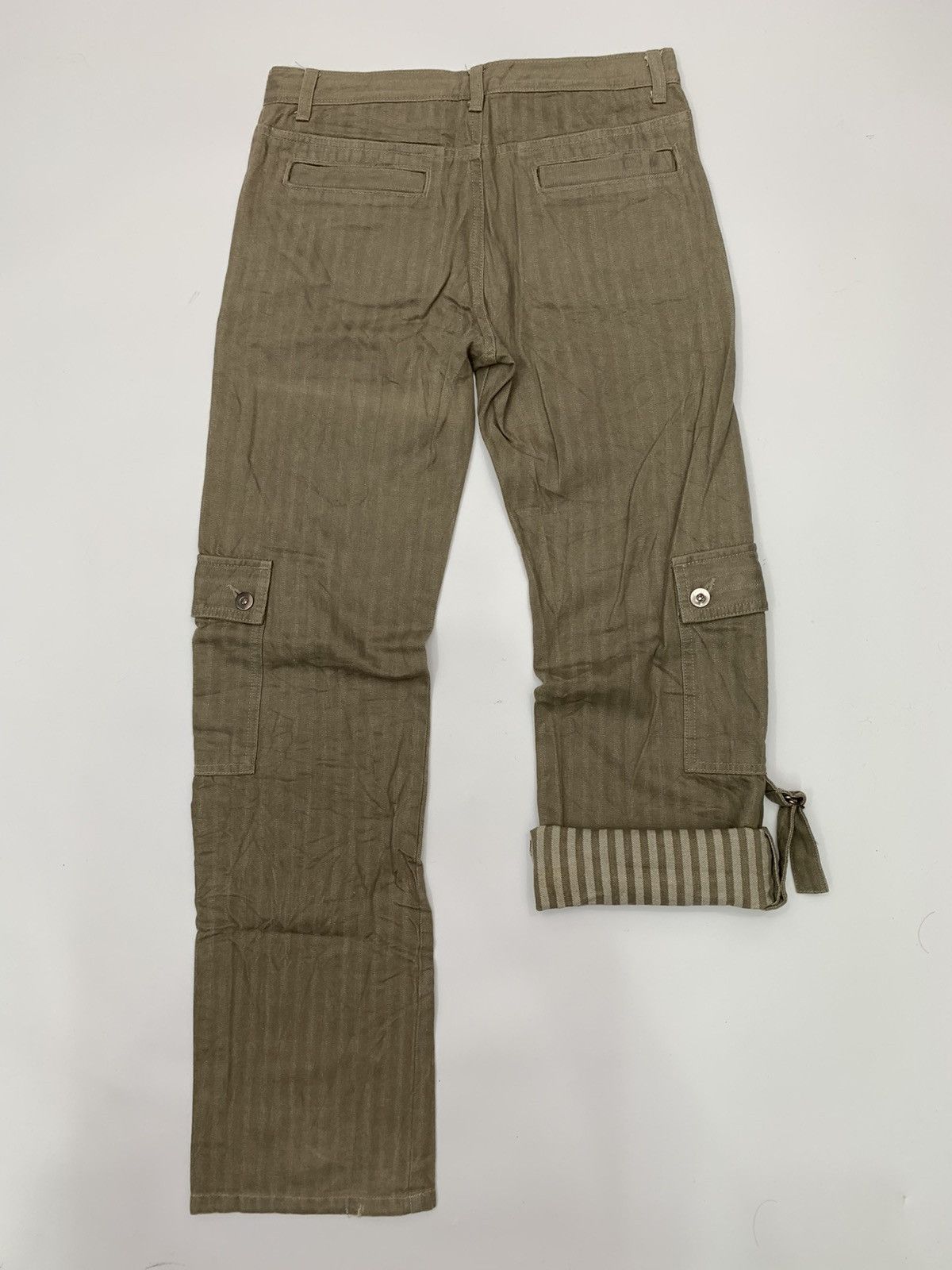 Japanese Brand Olive Girl Herringbone Twill Cargo Trouser Size US 28 / EU 44 - 10 Thumbnail
