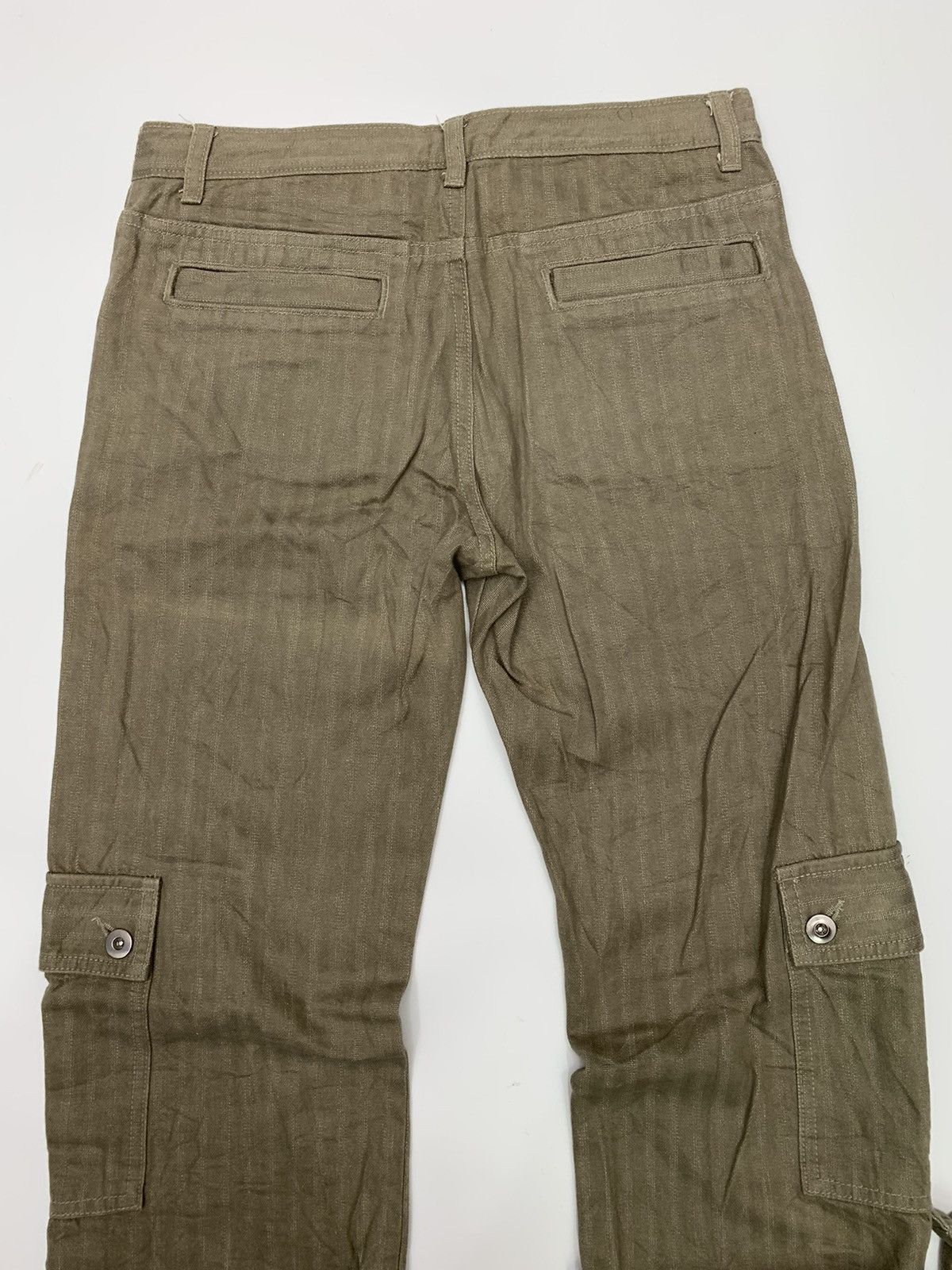 Japanese Brand Olive Girl Herringbone Twill Cargo Trouser Size US 28 / EU 44 - 11 Thumbnail