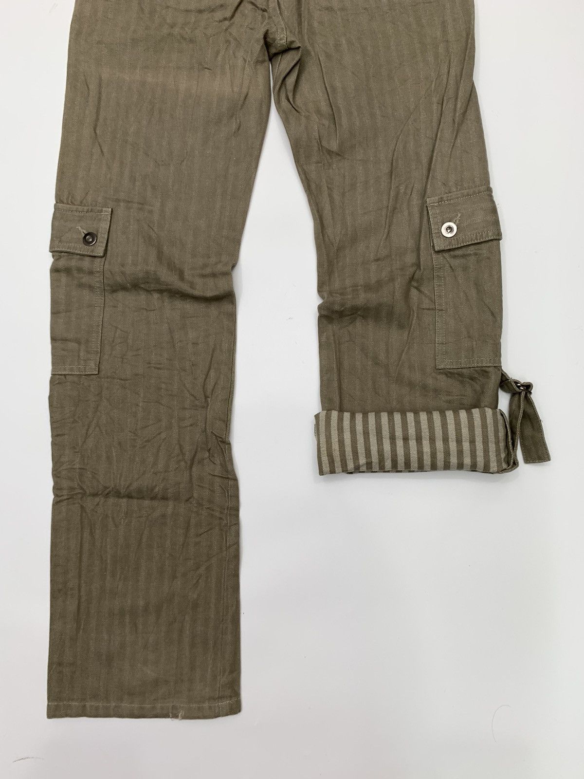 Japanese Brand Olive Girl Herringbone Twill Cargo Trouser Size US 28 / EU 44 - 12 Thumbnail