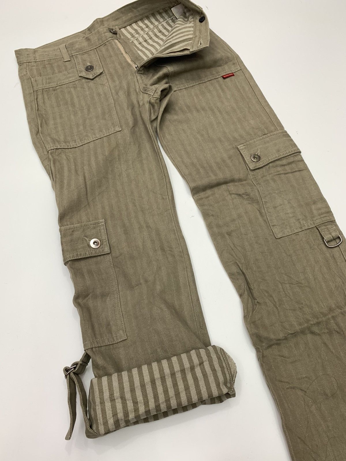 Japanese Brand Olive Girl Herringbone Twill Cargo Trouser Size US 28 / EU 44 - 8 Thumbnail