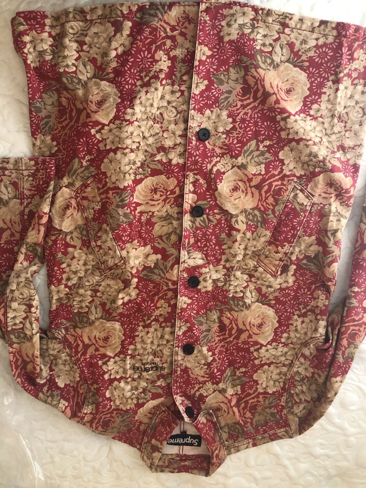 Supreme Floral Washed work trench coat BRAND NEW