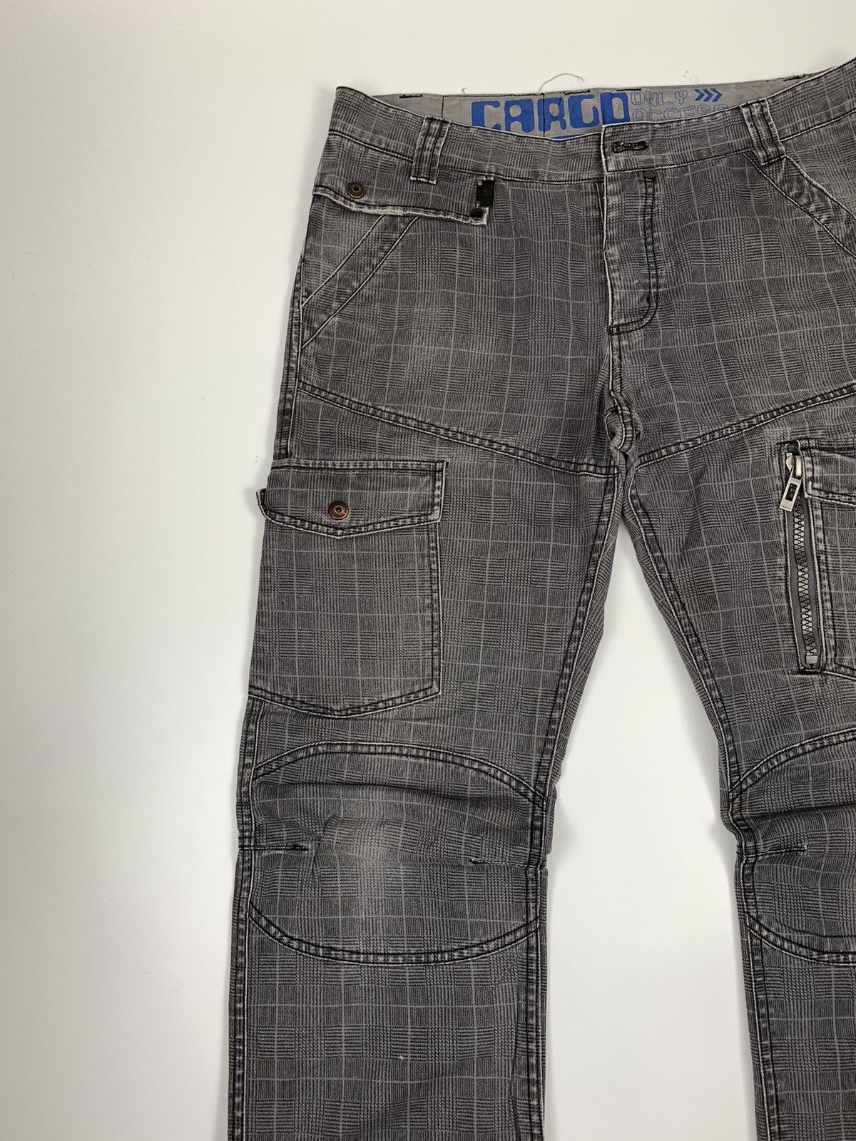 Japanese Brand Only Access Checkerboard Cargo Trousers Size US 33 - 2 Thumbnail