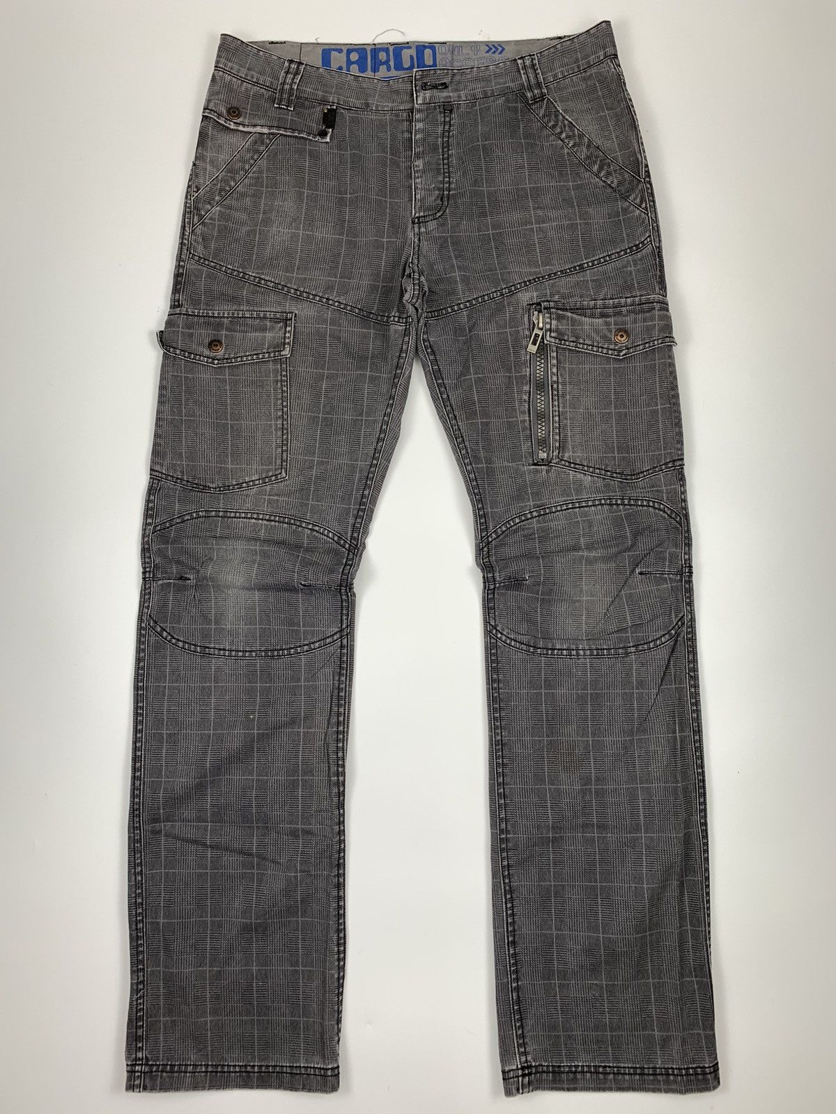 Japanese Brand Only Access Checkerboard Cargo Trousers Size US 33 - 1 Thumbnail
