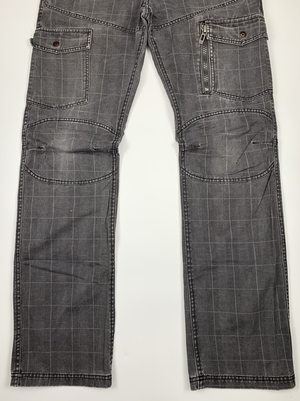 Japanese Brand Only Access Checkerboard Cargo Trousers Size US 33 - 4 Thumbnail