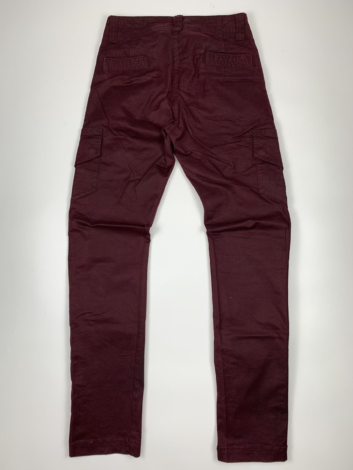 Japanese Brand Semantic Design Burgundy Waxed Bondage Cargo Pants Size US 30 / EU 46 - 7 Thumbnail