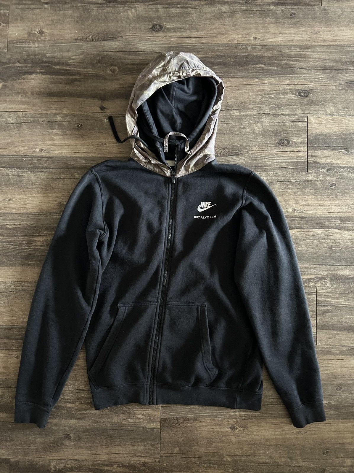 image of 1017 Alyx 9Sm Nike Hoodie in Black/Brown, Men's (Size Small)