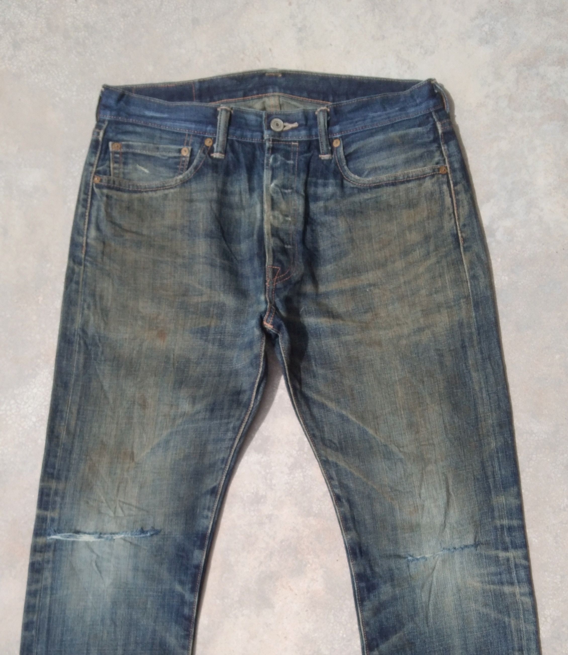 Levi's Vintage Levi's 501 Rusty Wash Distressed Jeans 32x30 Size US 32 / EU 48 - 5 Thumbnail
