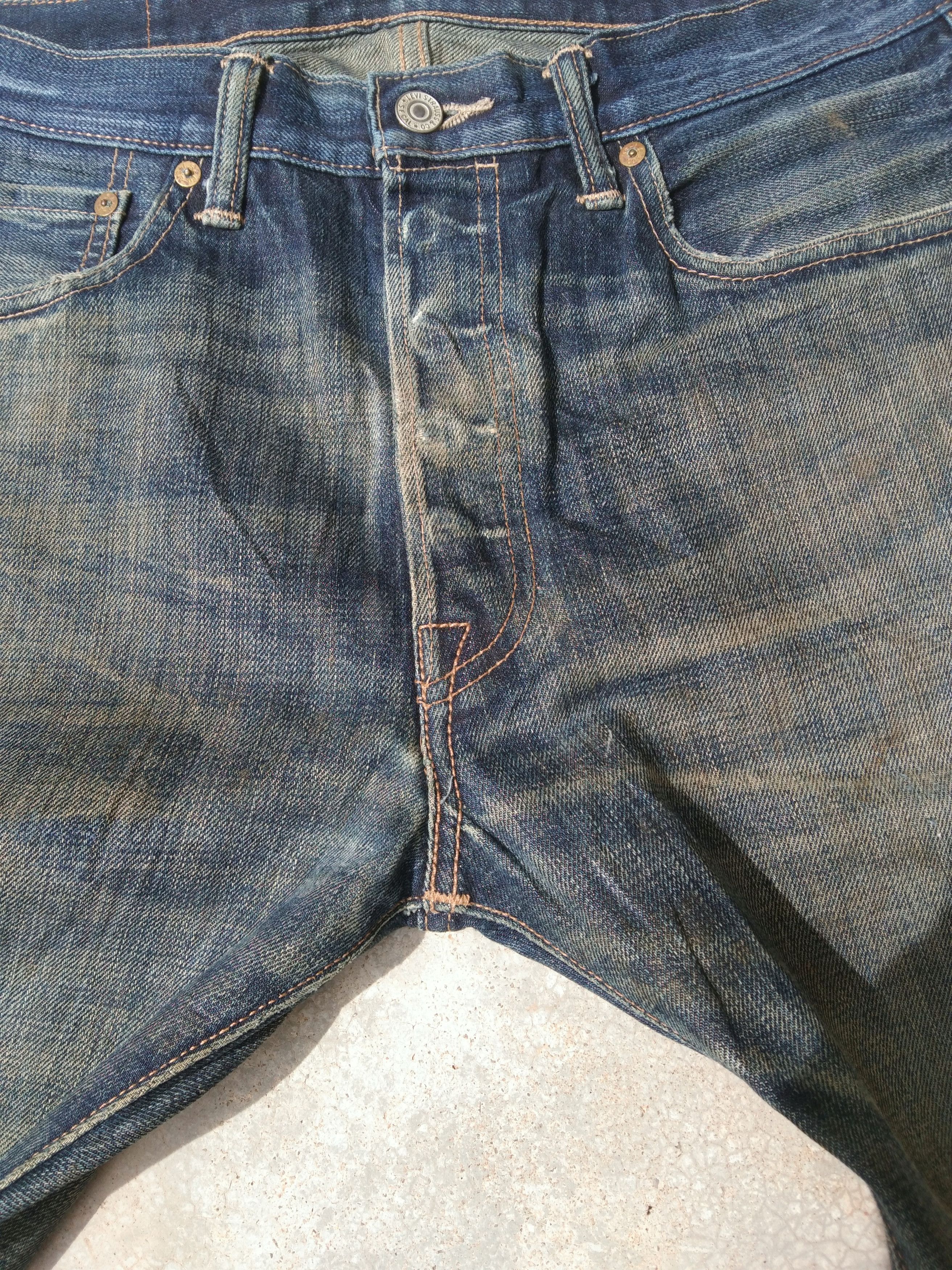 Levi's Vintage Levi's 501 Rusty Wash Distressed Jeans 32x30 Size US 32 / EU 48 - 8 Thumbnail