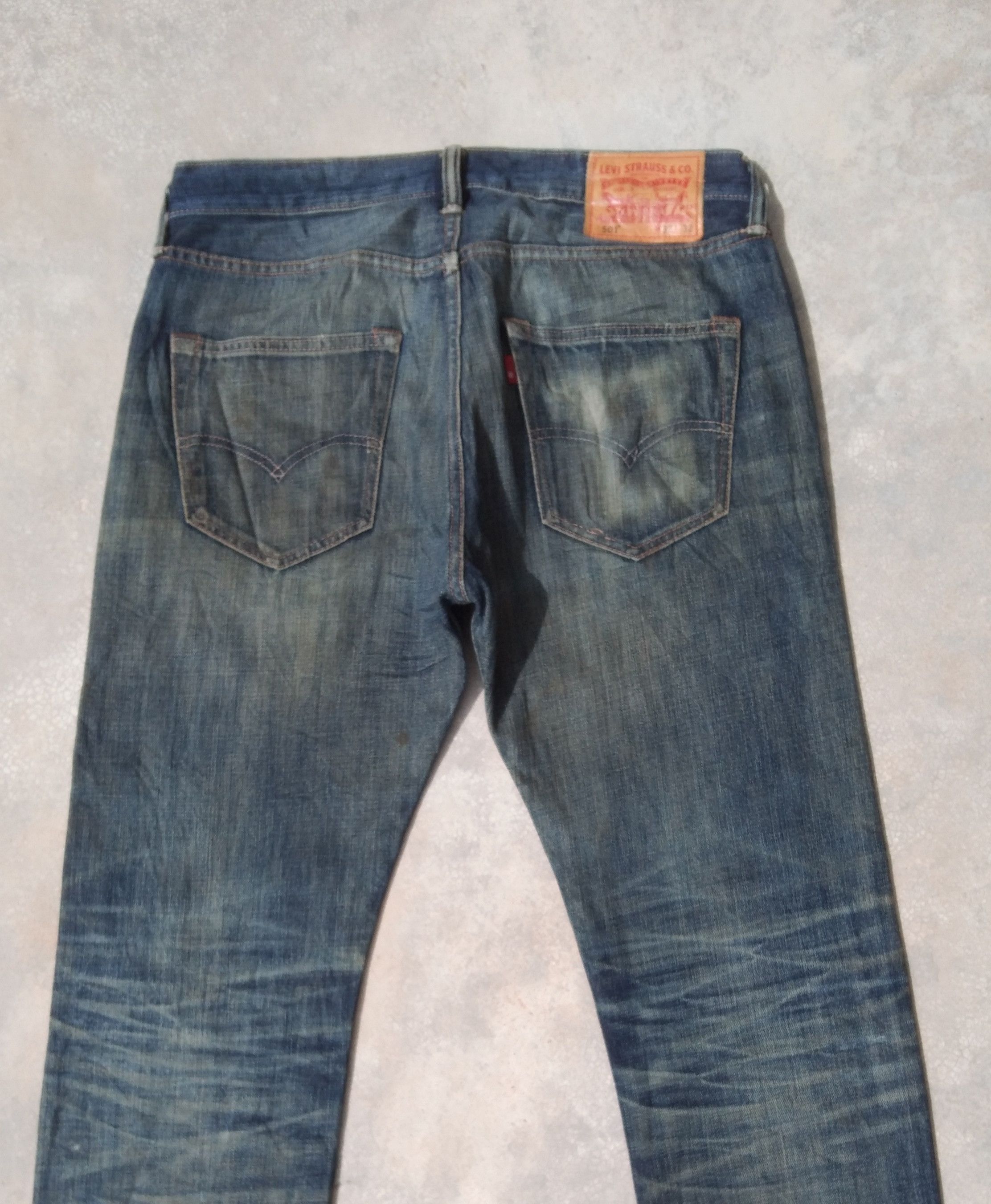 Levi's Vintage Levi's 501 Rusty Wash Distressed Jeans 32x30 Size US 32 / EU 48 - 3 Thumbnail