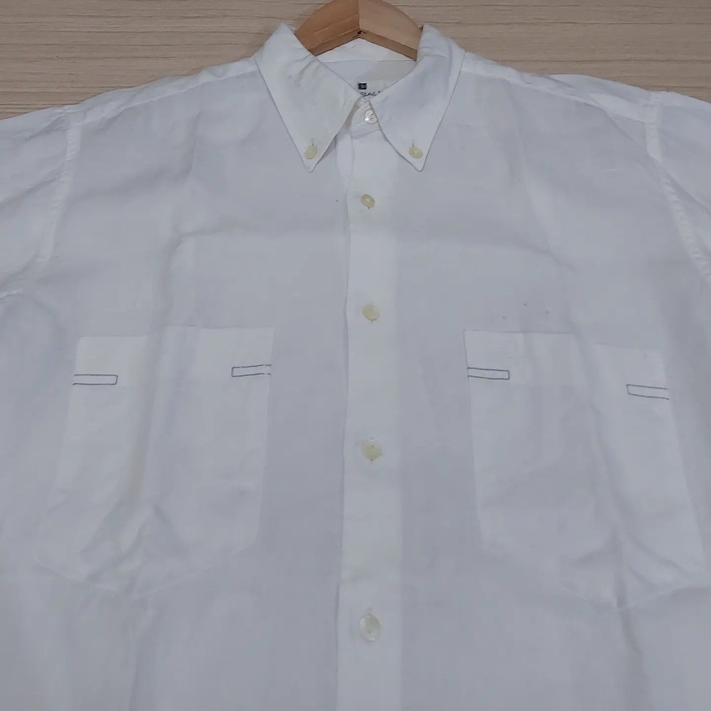 Pierre Balmain × Vintage Vintage Pierre Balmain Paris Shirt Size US L / EU 52-54 / 3 - 3 Thumbnail