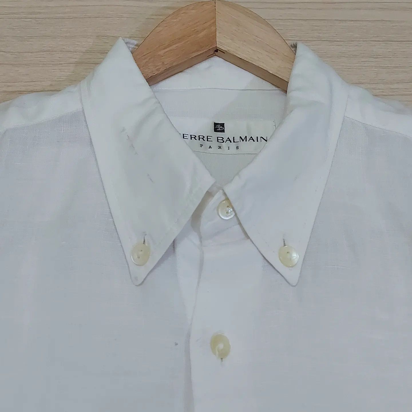 Pierre Balmain × Vintage Vintage Pierre Balmain Paris Shirt Size US L / EU 52-54 / 3 - 4 Thumbnail