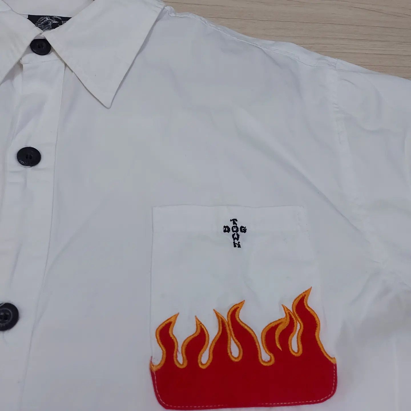Dogtown DOG TOWN Black Dragon Flame Button Shirt Size US XL / EU 56 / 4 - 4 Thumbnail