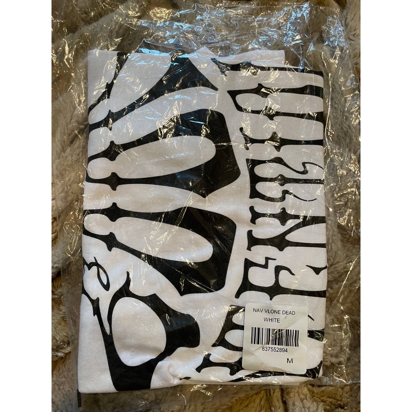 Vlone NAV X VLONE DEAD Tee M White Bad Habits Good Intentions 