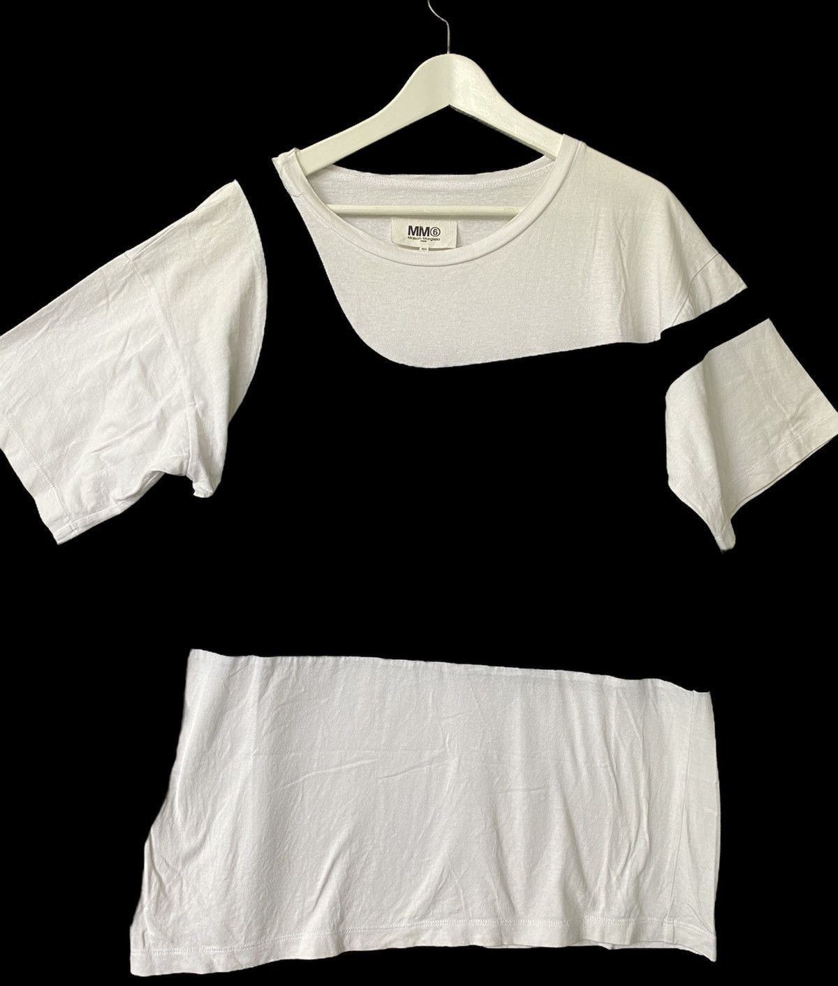 T-shirt Vintage Martin Margiela 1997 - Taille M, Noir, Coton, Porté Seulement 3 Fois, Rare !