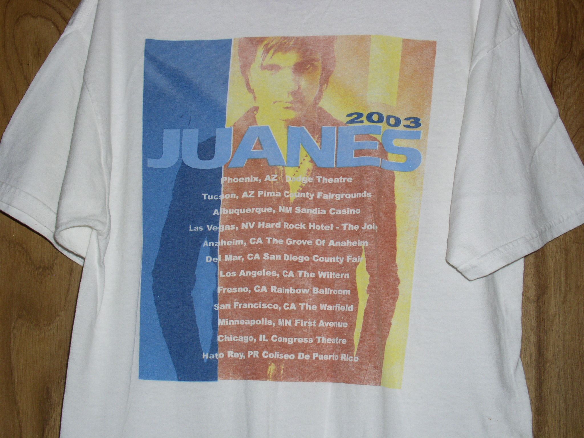 Jerzees Juanes Concert Tour T Shirt Vintage 2003 Undianormal Tour Size US L / EU 52-54 / 3 - 4 Thumbnail