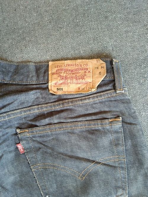 Levi's Vintage Levi's 501 Straight Leg Dirty Distressed Jeans 36x34 Size US 36 / EU 52 - 5 Thumbnail