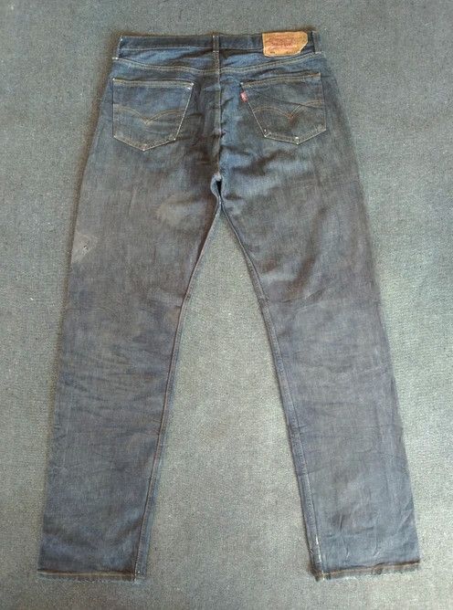 Levi's Vintage Levi's 501 Straight Leg Dirty Distressed Jeans 36x34 Size US 36 / EU 52 - 2 Thumbnail