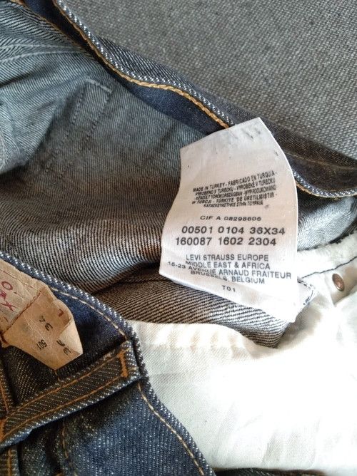 Levi's Vintage Levi's 501 Straight Leg Dirty Distressed Jeans 36x34 Size US 36 / EU 52 - 10 Thumbnail