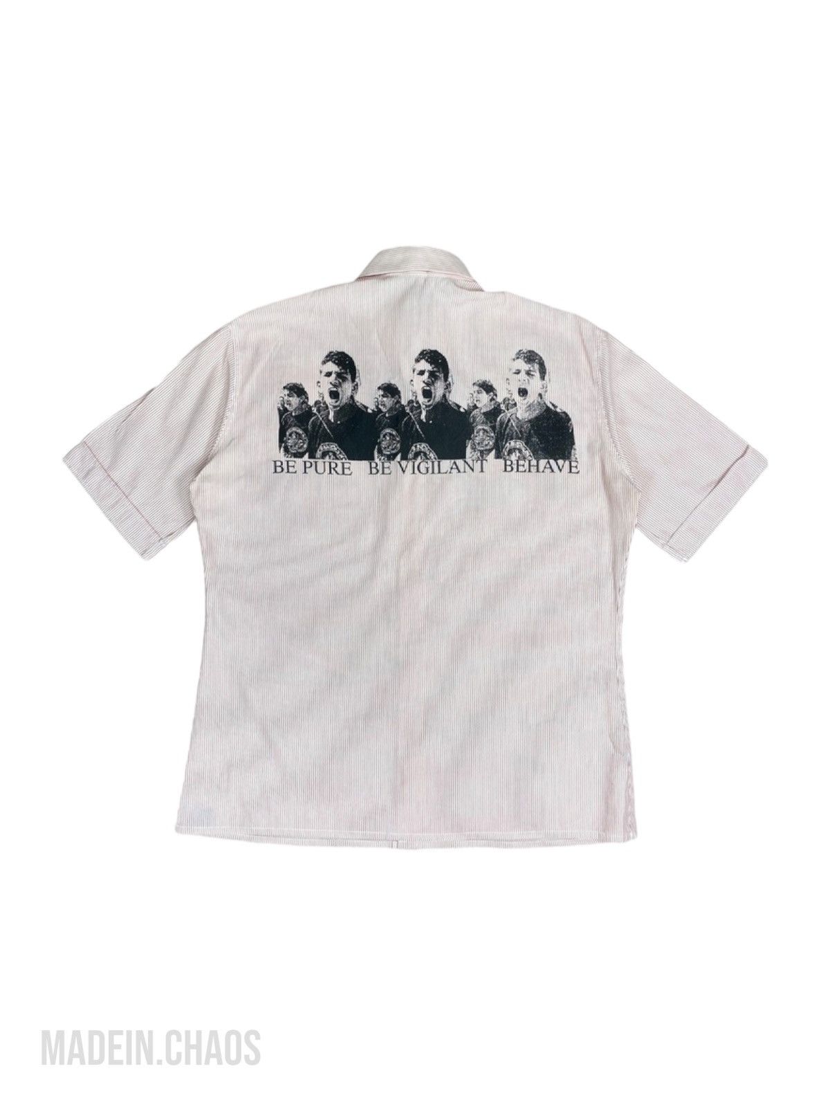 Raf Simons Raf Simons SS02 Be Pure Vigilant Behave Shirt | Grailed