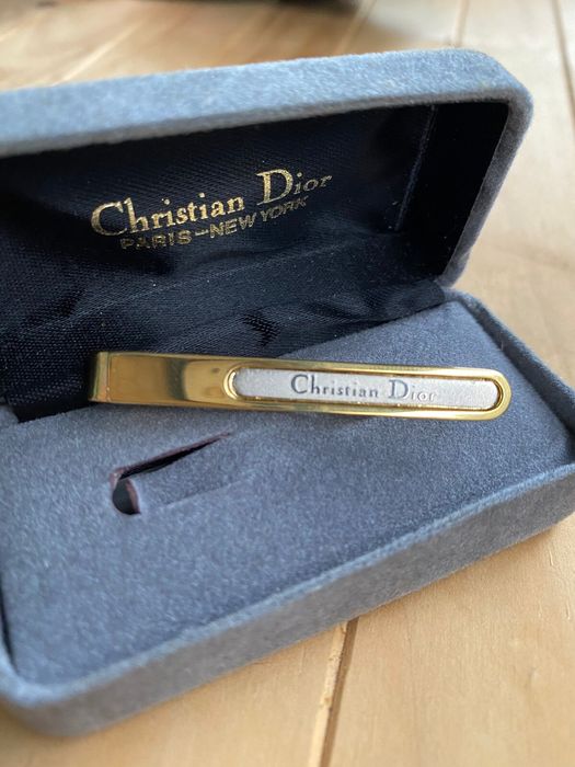 Christian Dior Vintage Logo Tie Clip