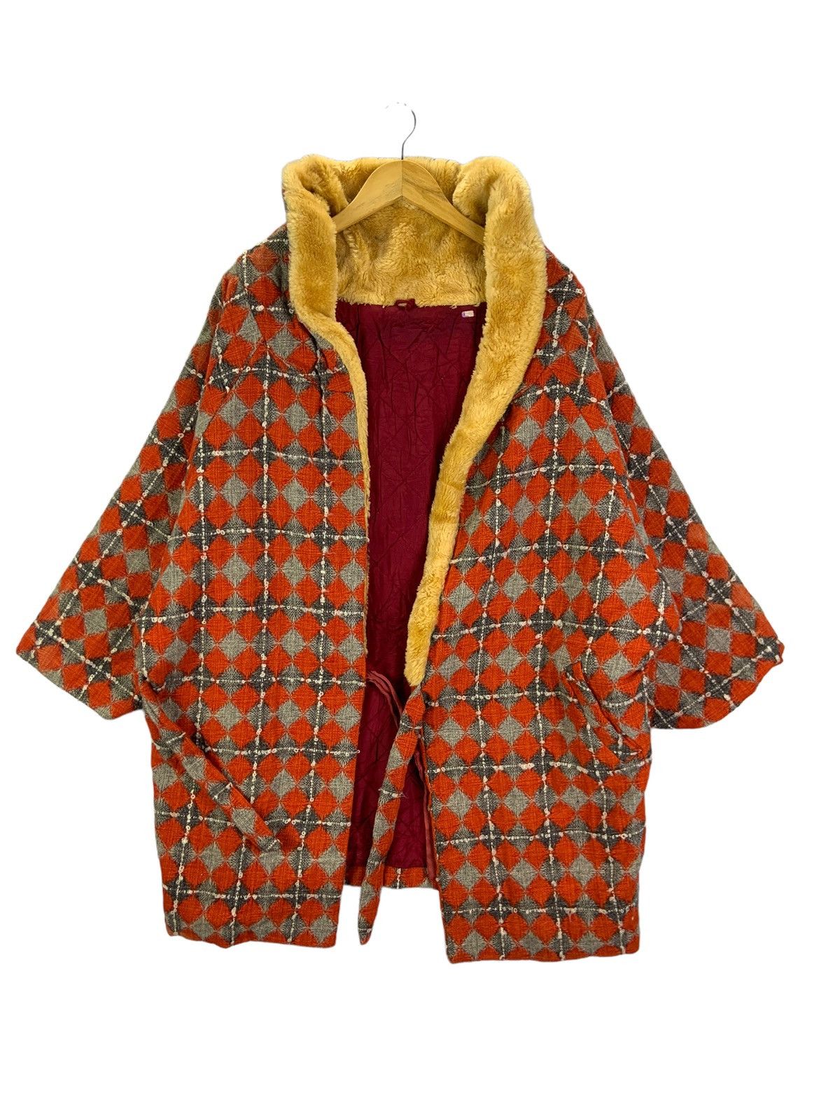Japanese Brand Vintage Kimino Japanese Brand Checkred Traditional Design Size US XL / EU 56 / 4 - 1 Thumbnail