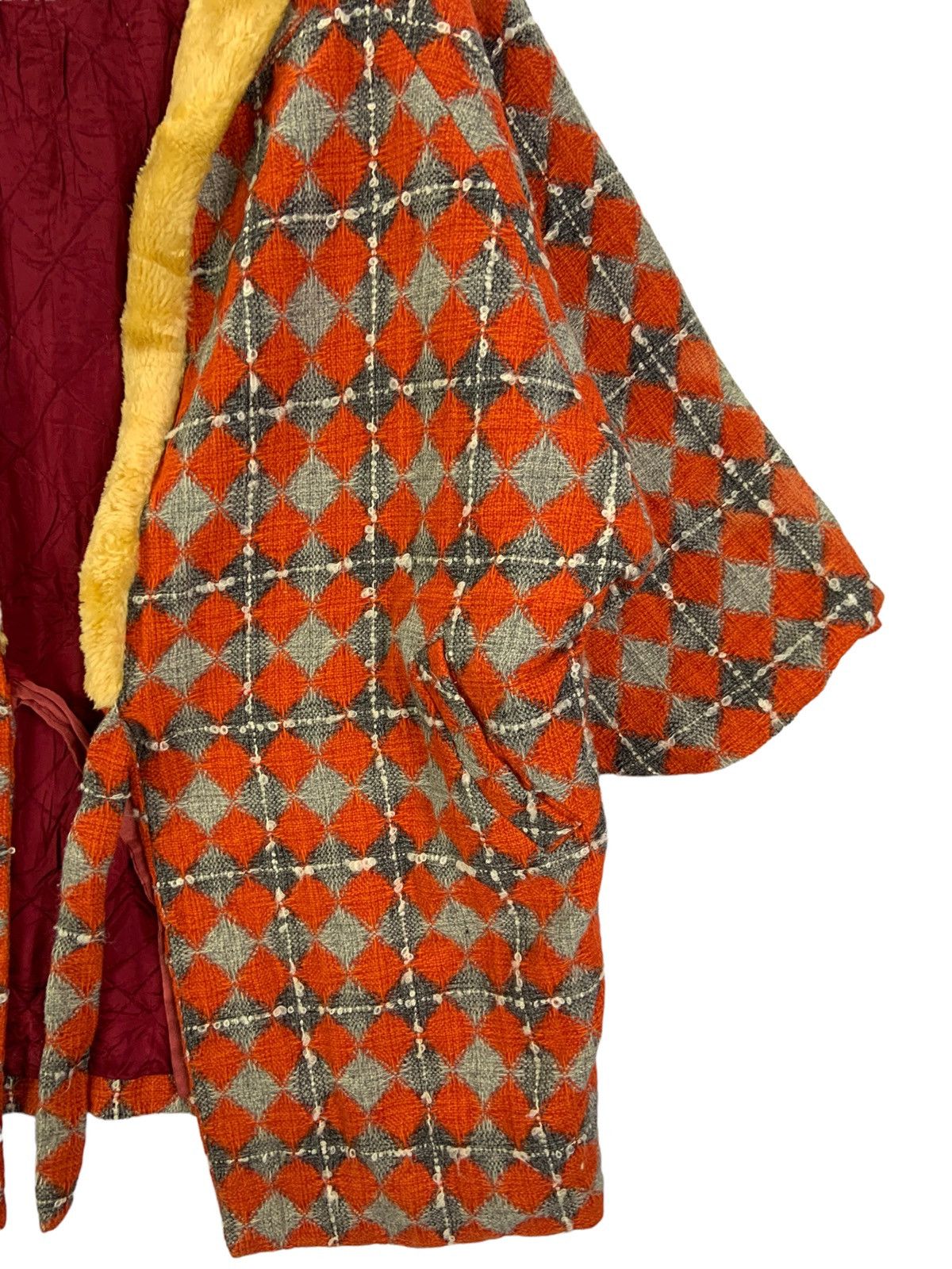 Japanese Brand Vintage Kimino Japanese Brand Checkred Traditional Design Size US XL / EU 56 / 4 - 5 Thumbnail