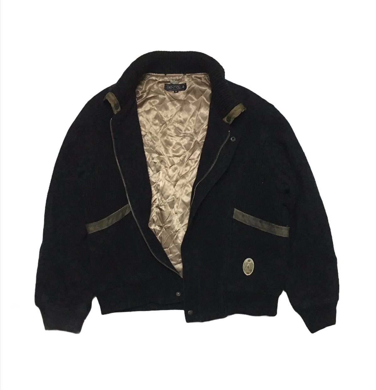 Vintage Japanese Brand GENT CLUB Wool Bomber Jacket