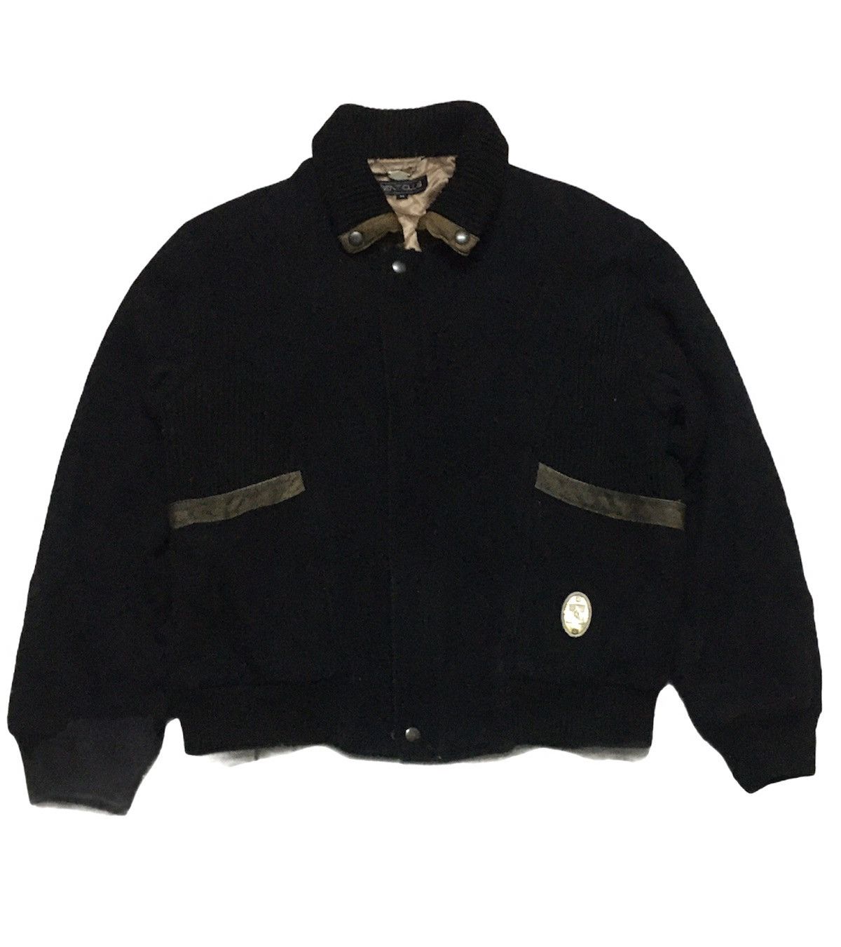 Vintage Japanese Brand GENT CLUB Wool Bomber Jacket