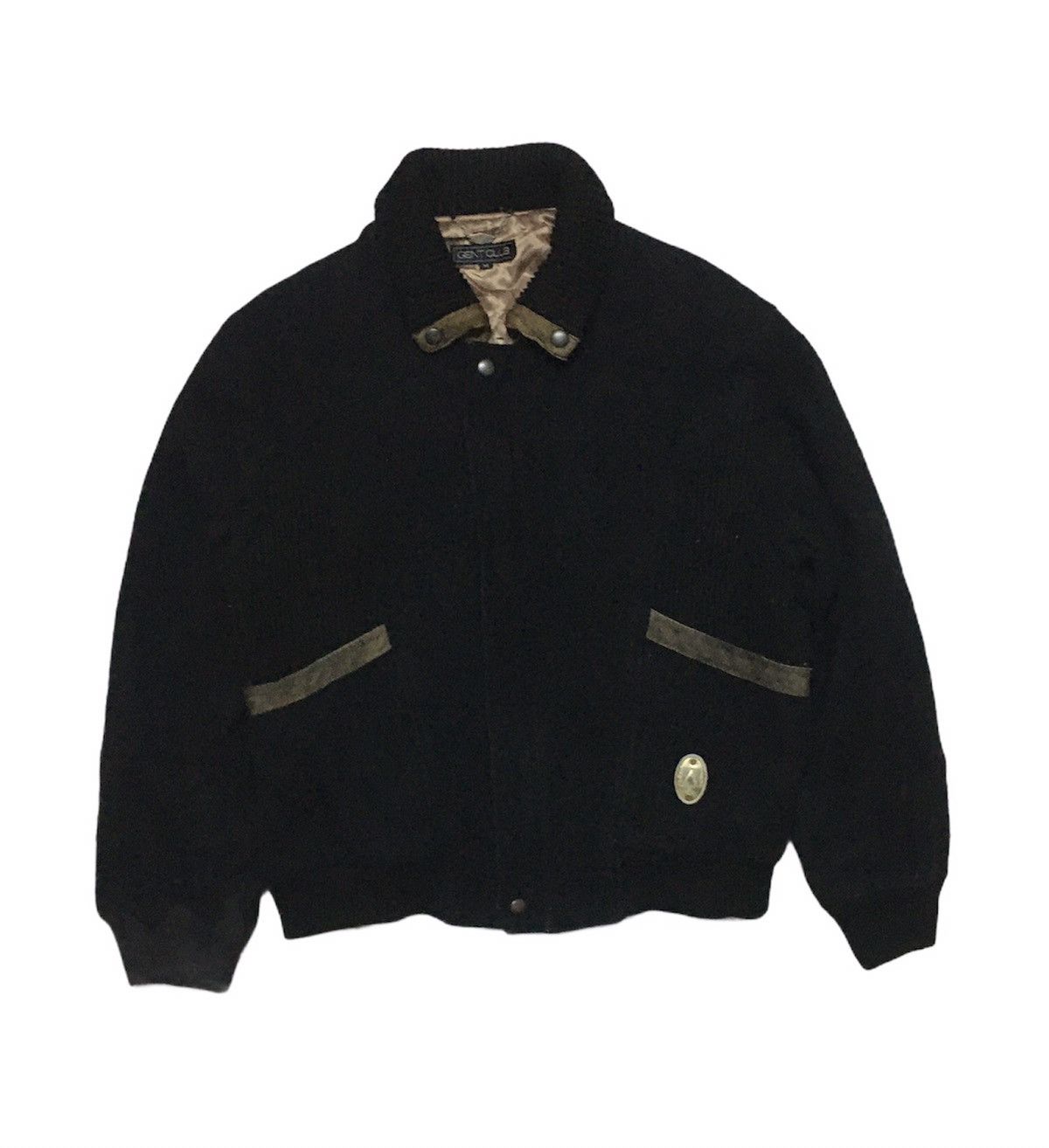 Vintage Japanese Brand GENT CLUB Wool Bomber Jacket