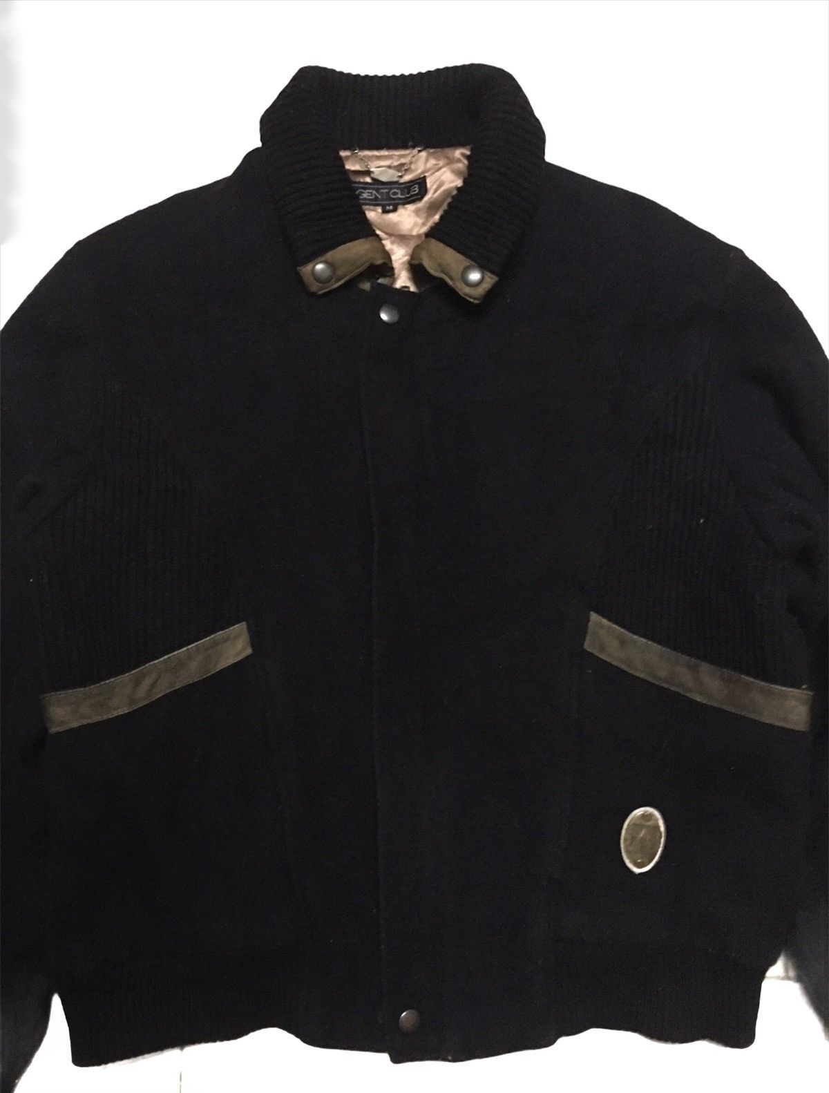 Vintage Japanese Brand GENT CLUB Wool Bomber Jacket