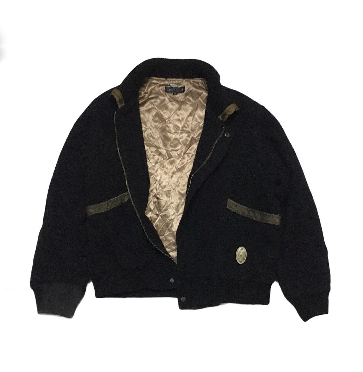 Vintage Japanese Brand GENT CLUB Wool Bomber Jacket