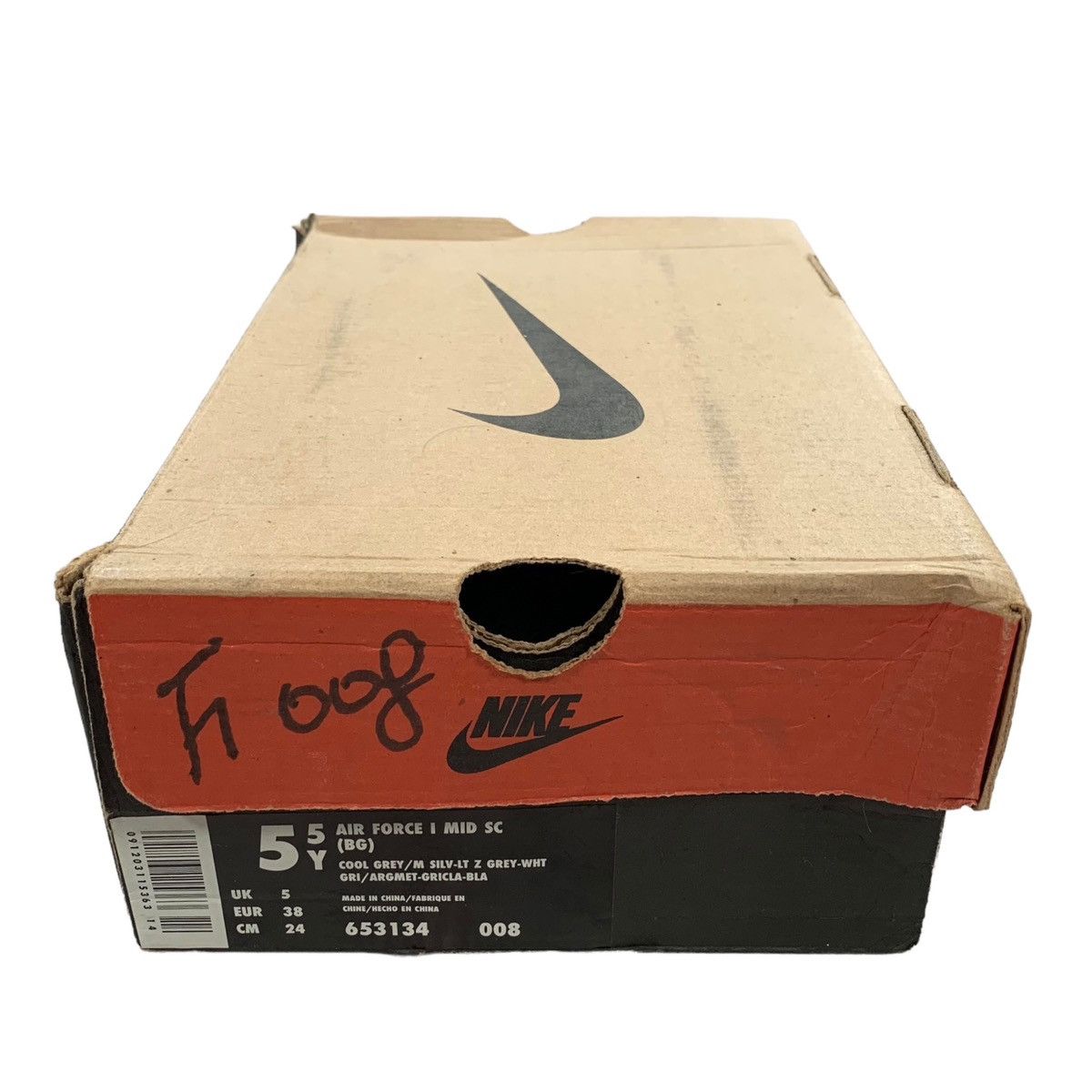 Nike VTG Nike Air Force 1 Mid Sc Jewel Cool Grey Zen 1998 Sneaker Size US 5.5 / EU 38 - 8 Thumbnail