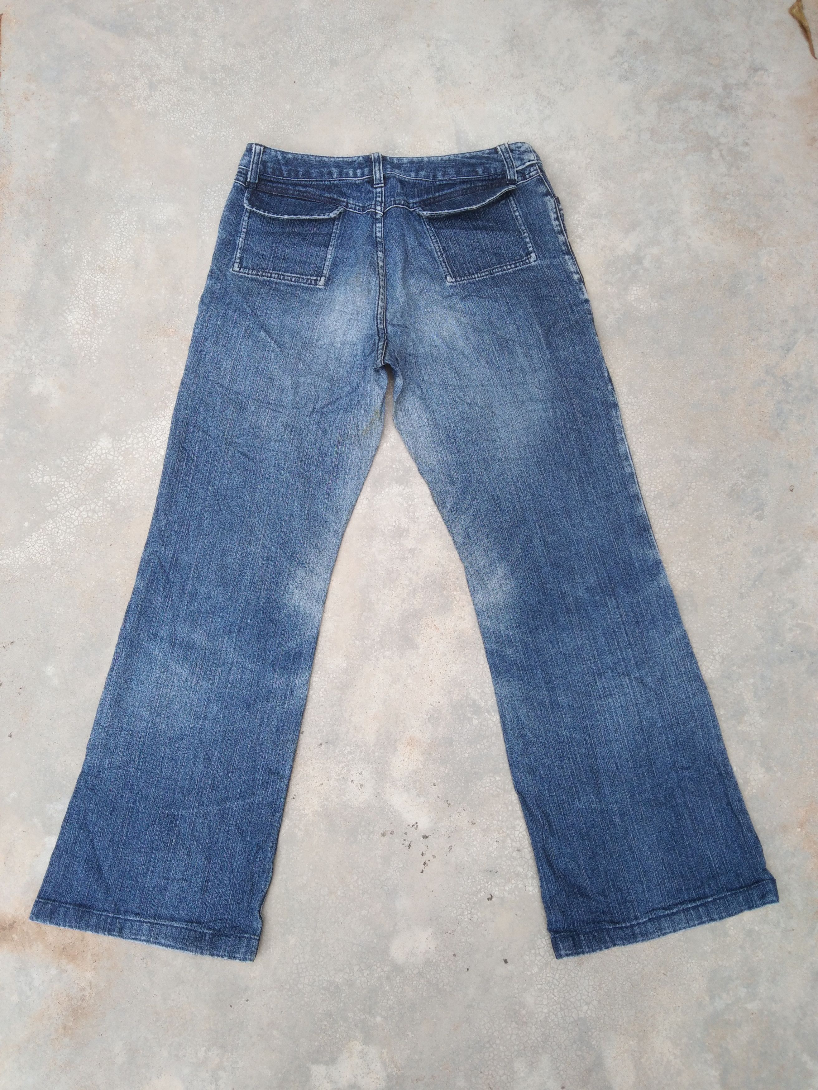 Michel Klein Vintage Faded Blue Michel Klein Boot Cut Jeans 27x28 Size US 27 - 2 Thumbnail