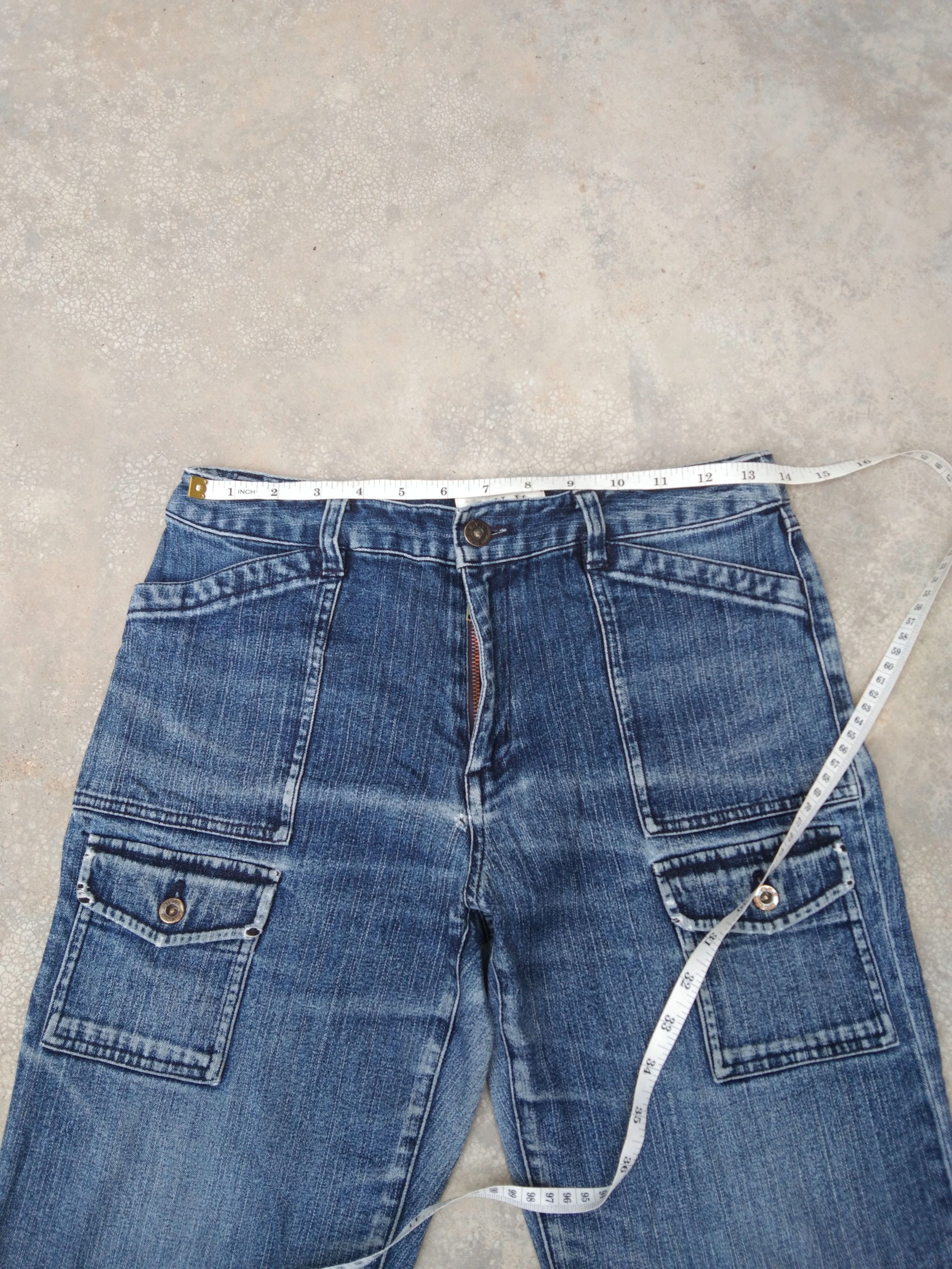 Michel Klein Vintage Faded Blue Michel Klein Boot Cut Jeans 27x28 Size US 27 - 3 Thumbnail