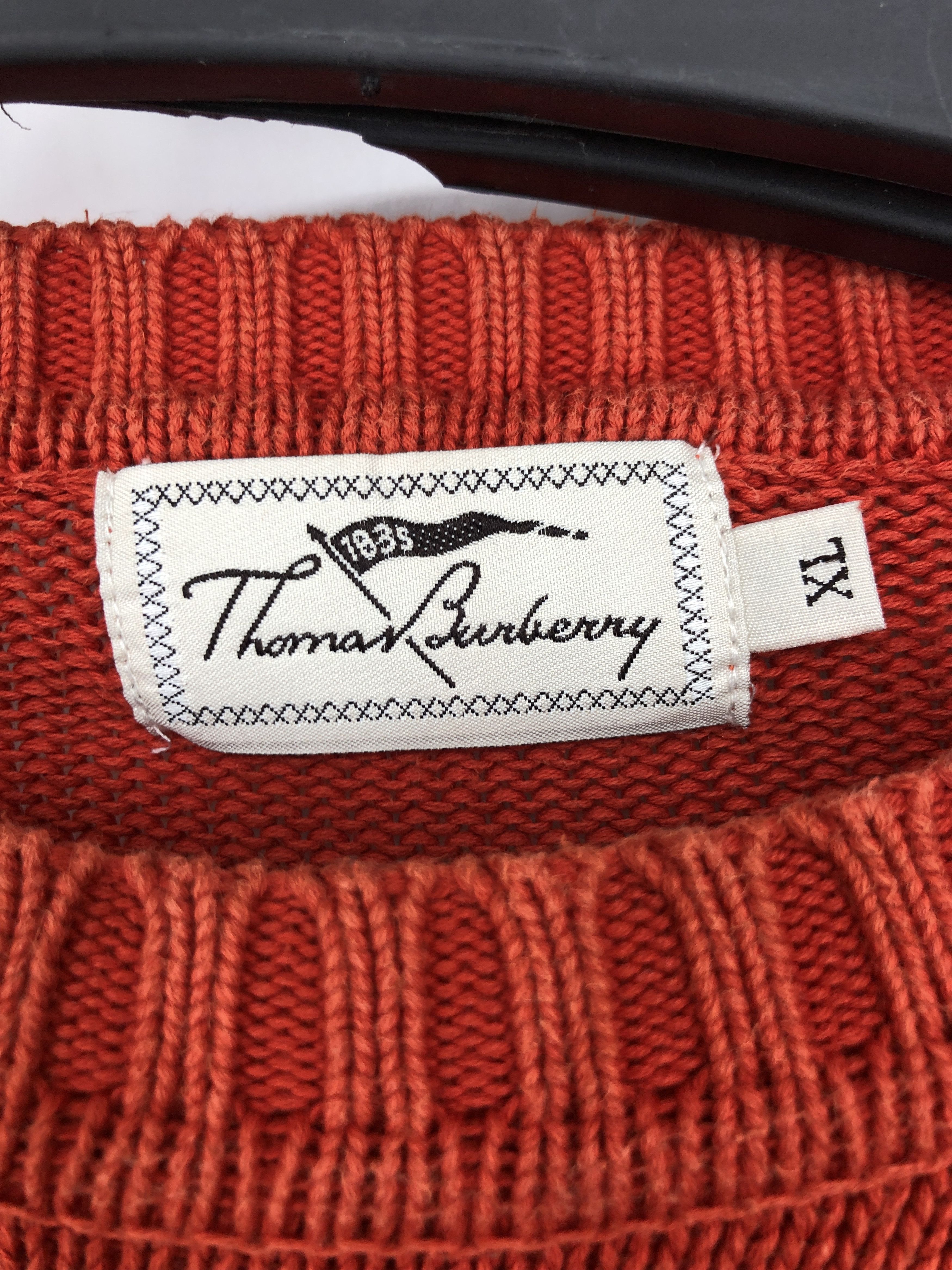 Burberry 🔥 heavy burberry big logo thomas sweater jumper L Size US L / EU 52-54 / 3 - 5 Thumbnail